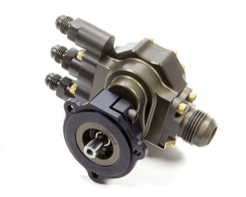 Fuel Pump - Tough Pump 500 - Hex Driven - In-Line - 12 AN Male Inlet - Three 6 AN Male Outlets - Aluminum - Black Anodized - Alcohol / E85 / Gas - Each