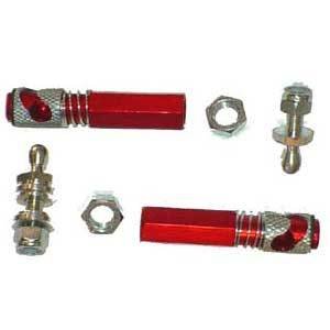 Throttle Disconnect - 3/8-24 in Thread Body / Stud - Aluminum - Clear Anodized - Universal - Kit