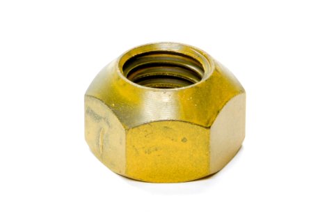Lug Nut - 5/8-11 in Right Hand Thread - 1 in Hex Head - 45 Degree - Open End - Steel - PTFE Coated - Reflective Yellow - Set of 20