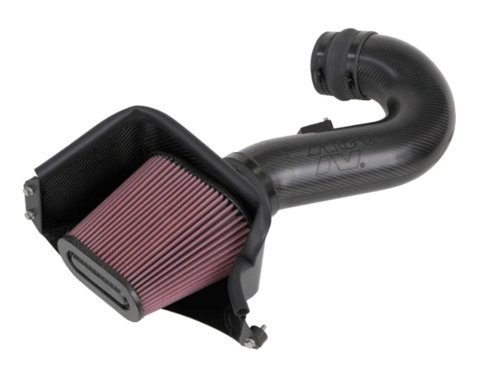 Air Induction System - Reusable Oiled Filter - Carbon Fiber - Black - Chevy Corvette 2019 - Kit