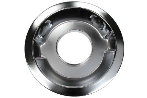 Air Cleaner Base - 14 in Round - 5-1/8 in Carb Flange - Dropped Base - Steel - Chrome - Each