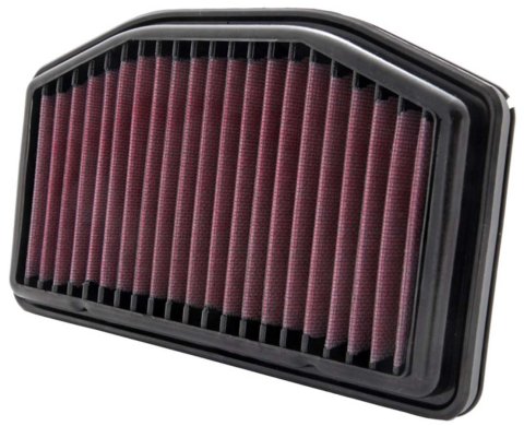 Air Filter Element - Panel - 10.063 x 5.813 in - 0.813 in Tall - Reusable Cotton - Red - Yamaha YZF 2009-14 - Each