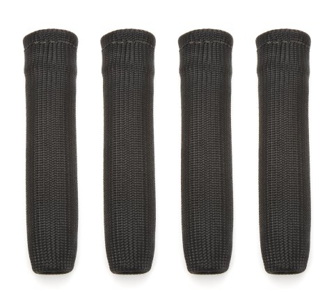 Spark Plug Boot Sleeve - KoolSox - 1 in Diameter - 6 in Long - Braided Fiberglass - Black - Set of 4