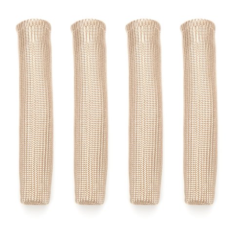 Spark Plug Boot Sleeve - KoolSox - 1 in Diameter - 6 in Long - Braided Fiberglass - Natural - Set of 4