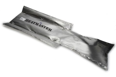 Transmission Tunnel Heat Shield - Heatmaster - Self Adhesive Backing - Aluminized Fiberglass - Silver - GM LS-Series - Chevy Corvette 1997-2017 - Kit