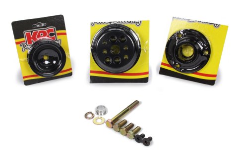Pulley Kit - Pro-Series - 6-Rib Serpentine - 25 Percent Reduction - Aluminum - Black Anodized - Small Block Chevy - Kit