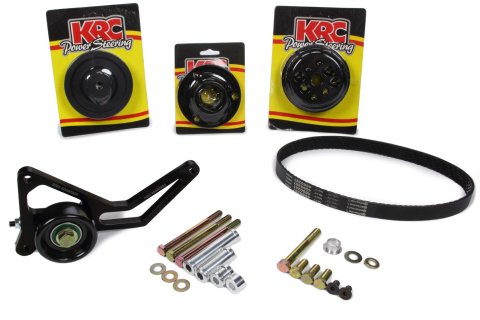 Pulley Kit - Pro Series - 6-Rib Serpentine - 1 to 1 - Aluminum - Black Anodized - Small Block Chevy - Kit