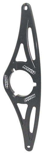 Steering Box Mount - Aluminum - Black Anodized - Sprint Car - Each