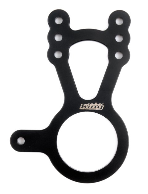 Steering Box Mount - Fuel Shutoff Mount - Aluminum - Black Anodized - Sprint Car - Each