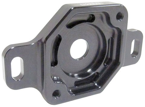 Power Steering Pump Bracket - Super Seal - Aluminum - Black Anodized - Each