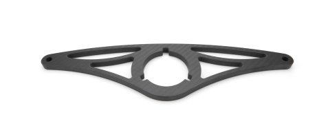 Steering Box Mount - Carbon Fiber - Natural - Sprint Car - Each