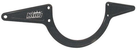 Motor Plate - Front - Aluminum - Black Anodized - Small Block Chevy - Each