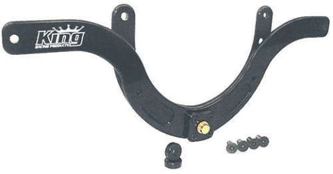 Motor Plate - Front - Super Flex Floating - 2-Piece - Aluminum - Black Anodized - Small Block Chevy - Kit