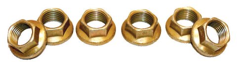 Nut - 3/8-24 in Thread - Hex Head - Steel - Cadmium - Torque Tube - Kit