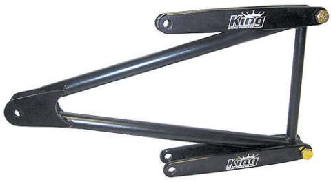 Jacobs Ladder - 13.625 in Long - Hardware / Straps - Chromoly - Black Powder Coat - Sprint Car - Kit