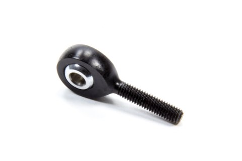 Rod End - Spherical - 3/16 in Bore - 10-32 Right Hand Male Thread - Aluminum - Black Anodized - Each