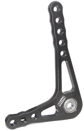 Bell Crank - 1/4 in Center Hole - Aluminum - Black Anodized - Throttle Linkages - Each