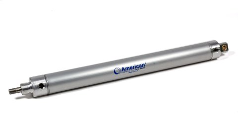 Wing Cylinder - Hydraulic Adjustment - 10 in Travel - 3/8 in OD Shaft - Clear Anodized - Sprint Car - Each