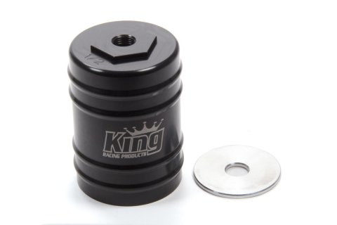 Bump Stop Cup - Adjustable - 1/2-20 in Thread Shaft - Aluminum - Black Anodized - Small Body Shocks - Each