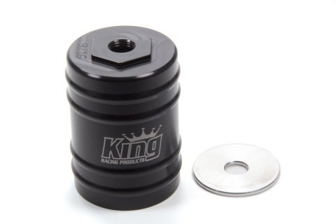 Bump Stop Cup - Adjustable - 9/16-20 Thread Shaft - Aluminum - Black Anodized - Large Body Shocks - Each