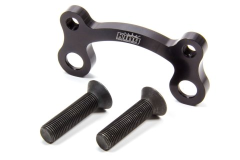 Brake Caliper Bracket - Front - Bolt-On - 10 in Rotor - Aluminum - Black Anodized - 3-1/4 in Lug Mount Calipers - King Racing Products Birdcage - Each