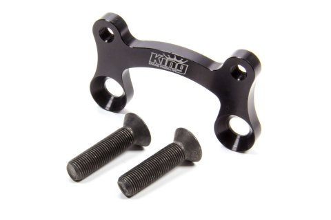 Brake Caliper Bracket - Front - Bolt-On - 11 in Rotor - Aluminum - Black Anodized - 3-1/4 in Lug Mount Calipers - King Racing Products Birdcage - Each