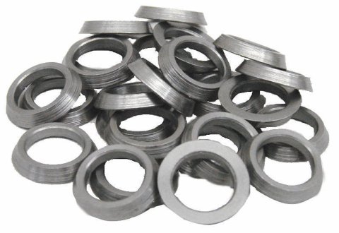 Tapered Spacer - 1/2 in ID - 1/8 in Thick - Chromoly - Natural - Universal - Set of 25