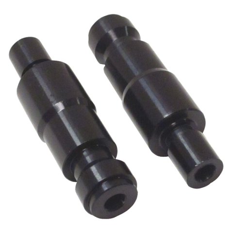 Valve Stems - Quick Fill - Aluminum - Black Anodized - Pair