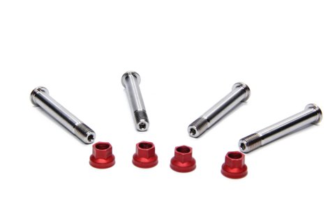 Motor Plate Bolt Kit - 3/8-24 in Thread - 1.5 in Long - Locknuts Included - Titanium - Natural - Set of 4