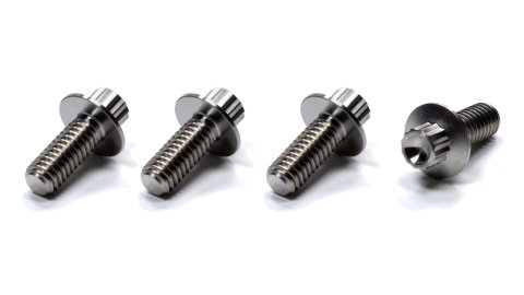Fuel Cell Mounting Bolt - 5/16-18 in Thread - 12 Point Head - Titanium - Natural - Set of 4