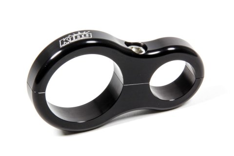 Fuel Filter Bracket - Clamp-On - 1.25 in OD Tubes - 2 in Diameter - Aluminum - Black Anodized - Each