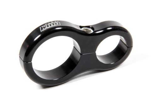 Fuel Filter Bracket - Clamp-On - 1.375 in OD Tubes - 2 in Diameter - Aluminum - Black Anodized - Each