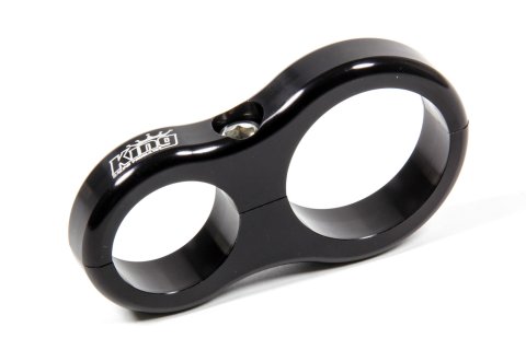 Fuel Filter Bracket - Clamp-On - 1.5 in OD Tubes - 2 in Diameter - Aluminum - Black Anodized - Each