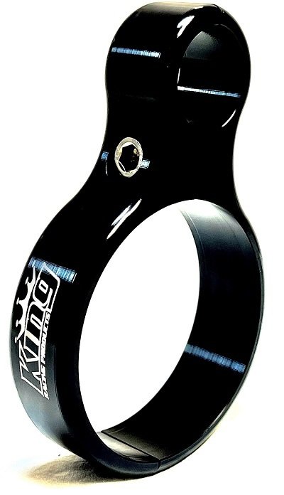 Fire Extinguisher Mount - Clamp-On - 1-3/8 in Tubing - 5 lb Lifeline 360 Bottle - Aluminum - Black Anodized - Each