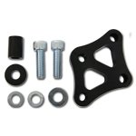 Power Steering Pump Bracket - Hardware Included - Aluminum - Black Anodized - Small Block Chevy - Kit