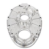 Timing Cover - 1-Piece - Aluminum - Natural - Standard Camshaft - Small Block Chevy - Each