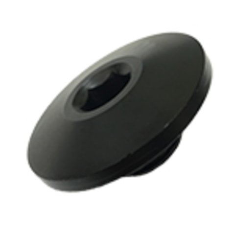 Cross Shaft End Cap - 11/16 in Diameter - Aluminum - Black Anodized - Each