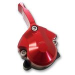 Wing Valve - Hydraulic Adjustment - Black / Red Anodized - Sprint Car - Each