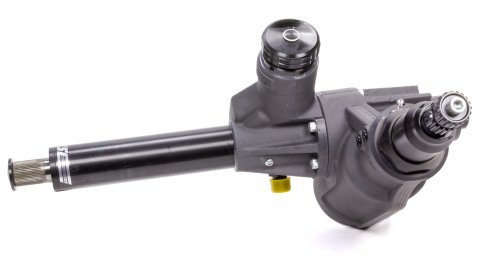 Steering Box - Power - 16 in Output Shaft - Right Gear - 11 in Input Shaft - Aluminum - Black - Sprint Car - Each
