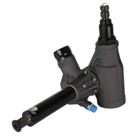 Steering Box - Power - 16 in Output Shaft - Right Gear - 11 in Input Shaft - Aluminum - Black - Sprint Car - Each