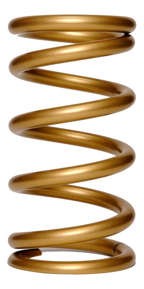 Coil Spring - Gold Series - Conventional - 5 in OD - 9.5 in Length - 575 lb/in Spring Rate - Front - Steel - Gold Powder Coat - Each