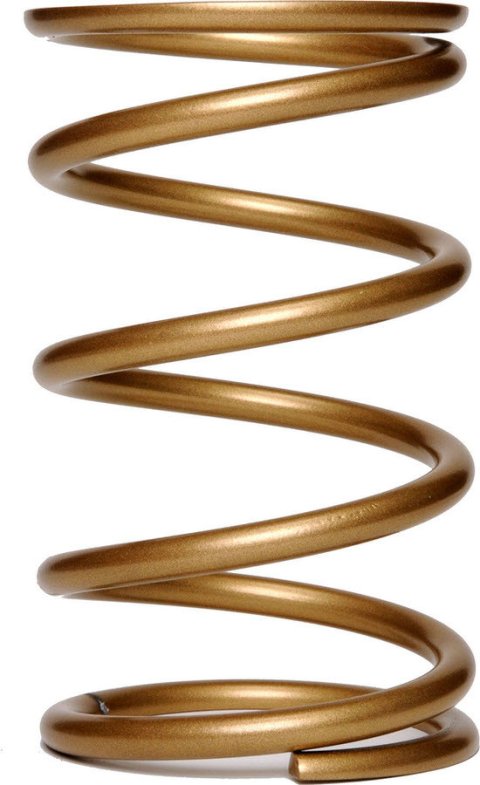 Coil Spring - Gold Series - Conventional - 5 in OD - 8 in Length - 125 lb/in Spring Rate - Rear - Steel - Gold Powder Coat - Each