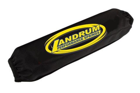 Coil-Over Cover - 3 in ID - 12 in Long - Elastic Ends - Hook and Loop Closure - Polyester - Black - Each