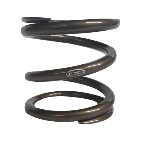 Coil Spring - Tender Spring - Tender - 2 in ID - 1.75 in Length - 400 lb/in Spring Rate - Steel - Gray Powder Coat - Each