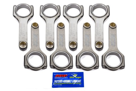 Connecting Rod - Voodoo - H Beam - 6.000 in Long - Bushed - 7/16 in Cap Screws - Forged - Steel - Small Block Chevy - Set of 8