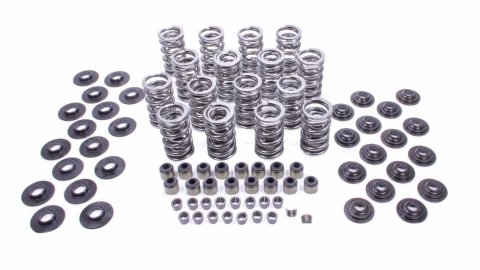 Valve Spring Kit - Dual Spring - 379 lb/in Spring Rate - 1.100 in Coil Bind - 1.306 in OD - Steel Seats / Locks / Retainers - Viton Seals - GM LS-Series - Kit