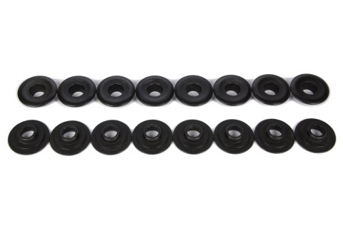 Valve Spring Retainer - 10 Degree - 1.115 in / 0.690 in OD Steps - 1.500-1.550 in Dual Spring - Chromoly - Set of 16