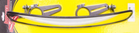 Mirror - Rear View - Wide Angle - 17 in Wide x 3 in Tall - Clamp-On - Aluminum / Plastic - Black - 1.5 in OD Tube - Kit