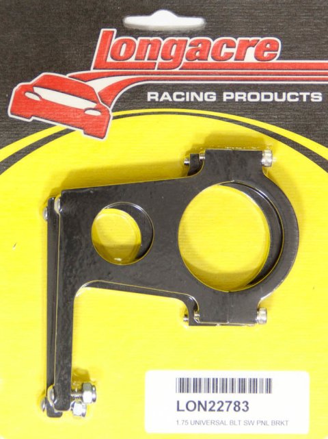 Switch Panel Bracket - Clamp-On - 3 in Bolt Spacing - Aluminum - Black Anodized - 1-3/4 in OD Tube - Pair