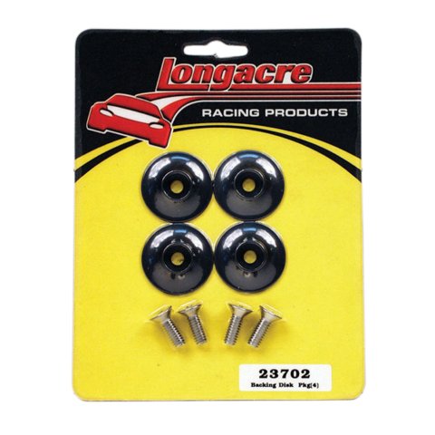 Spoiler Support Washer - Aluminum - Black Anodized - Longacre Spoiler Struts - Set of 4